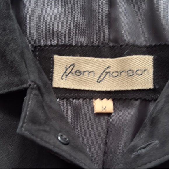 Vintage Rem Garson Suede Jacket /Top Black Women’s Size Medium - Picture 10 of 12